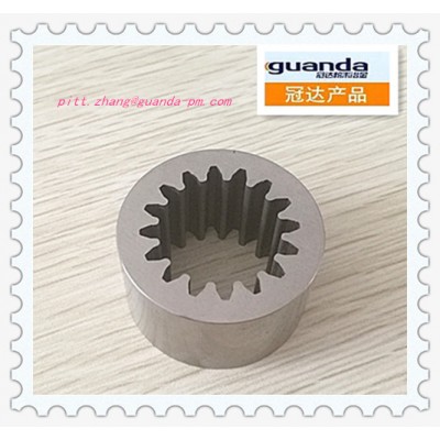 Sintered gear Coupling inside the engine and hydraulic pump